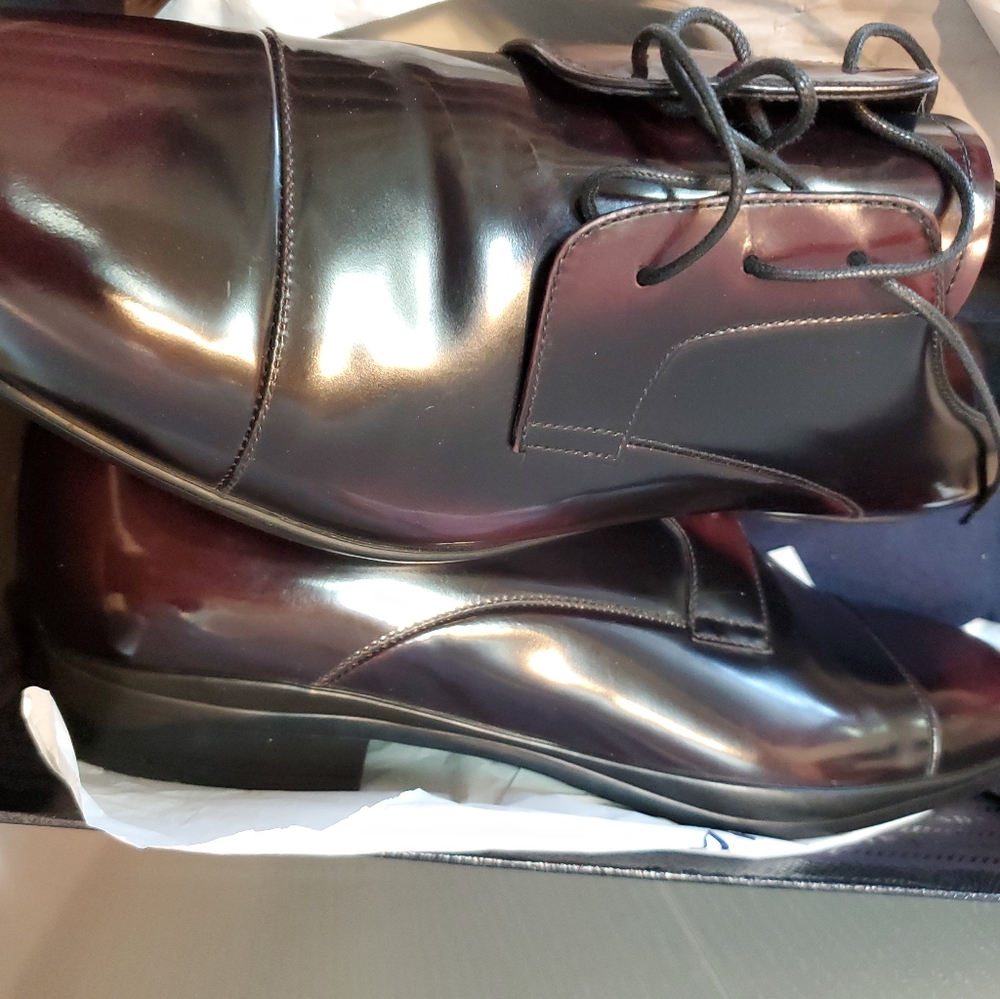 Prada Brown Leather Dress Shoes size 9.5